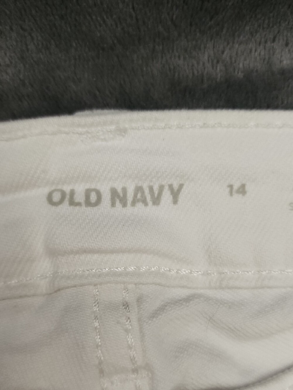 Old Navy White High-Rise O.G. Straight Leg Jeans Size 14 - Picture 3 of 10